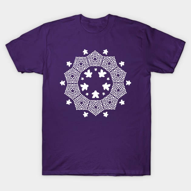 Meeple Mandala Light T-Shirt by east coast meeple